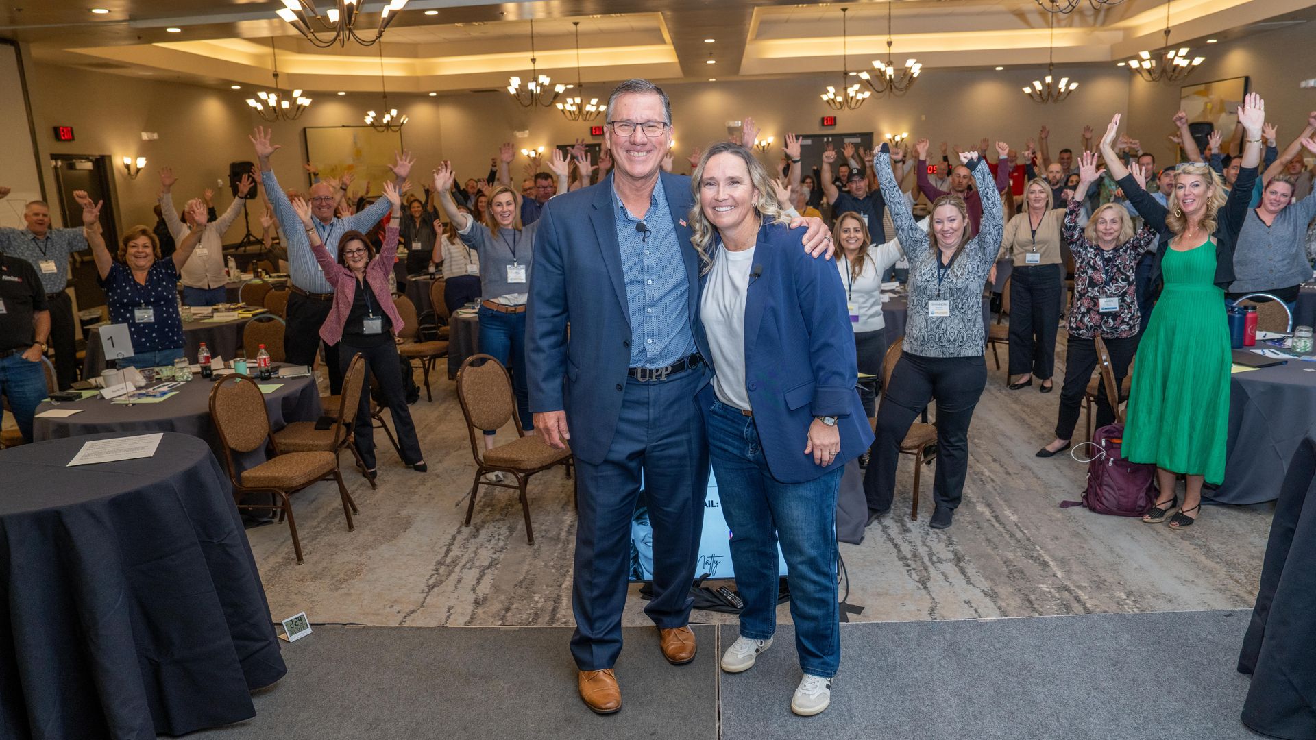 Natty Lewis speaking to audience